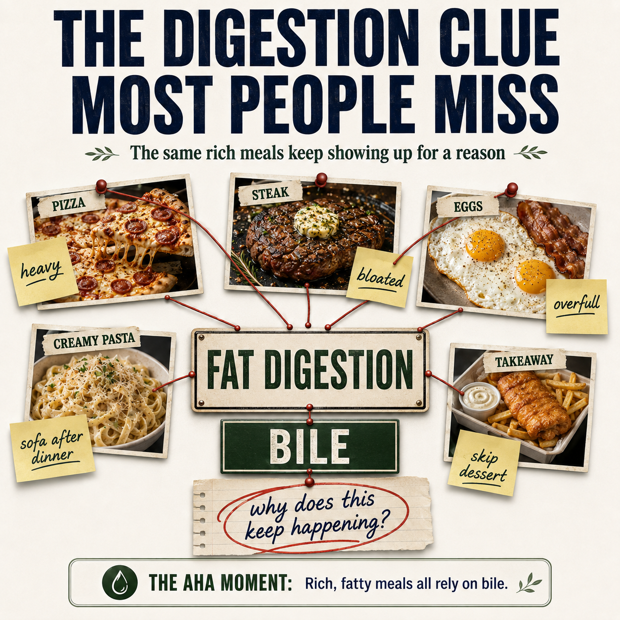 The digestion clue most people miss — rich meals all rely on bile
